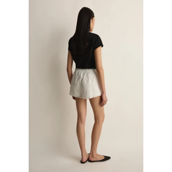 Posse Harriet Short in Vintage White | Shorts | Coveti, view 3
