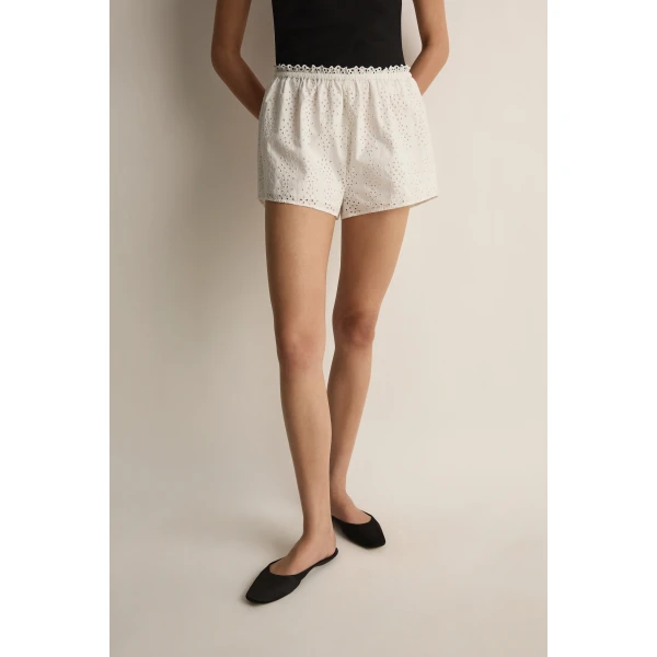 Posse Harriet Short in Vintage White | Shorts | Coveti, view 4