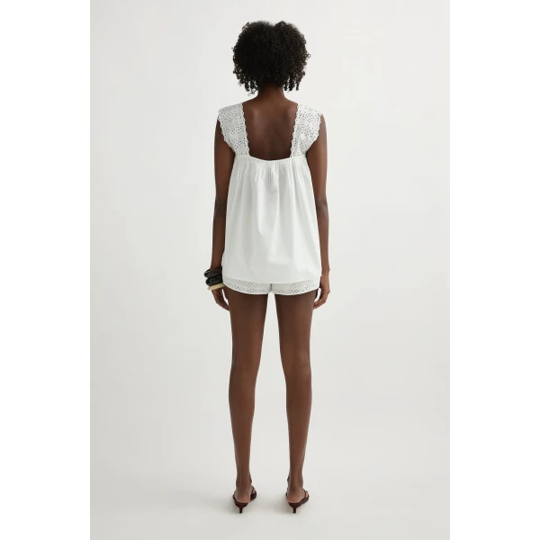 Posse Harriet Top in Vintage White | Tops | Coveti, view 4