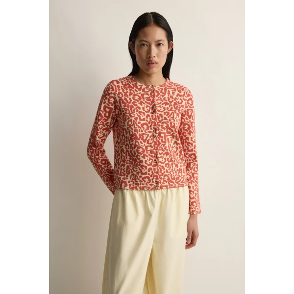Posse Lexi Cardigan in Red Leopard | Cardigan | Coveti, view 2