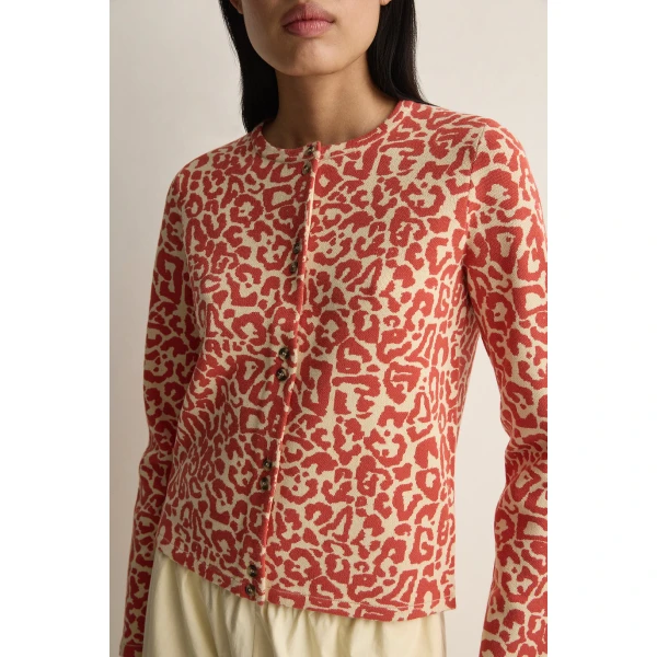 Posse Lexi Cardigan in Red Leopard | Cardigan | Coveti, view 6