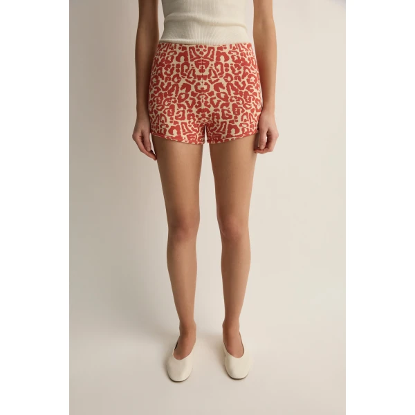 Posse Lexi Short in Red Leopard | Shorts | Coveti, view 5