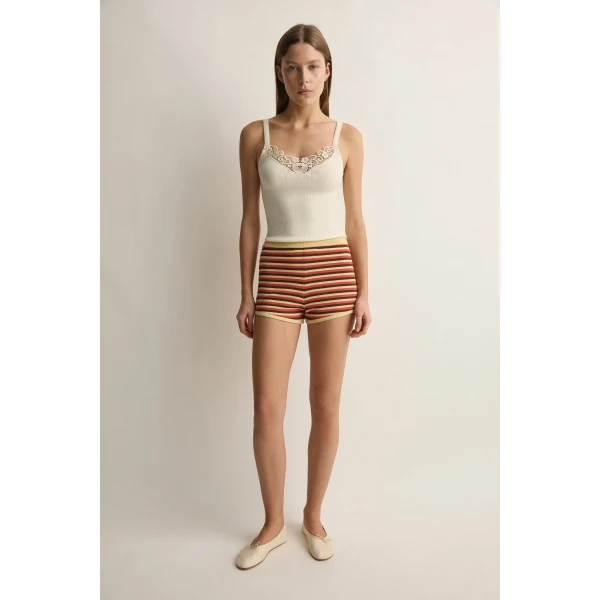 Posse Lexi Short in Stripe | Shorts | Coveti, view 2