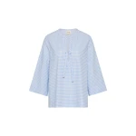Posse Lila Blouse in Blue Gingham | Blouse | Coveti