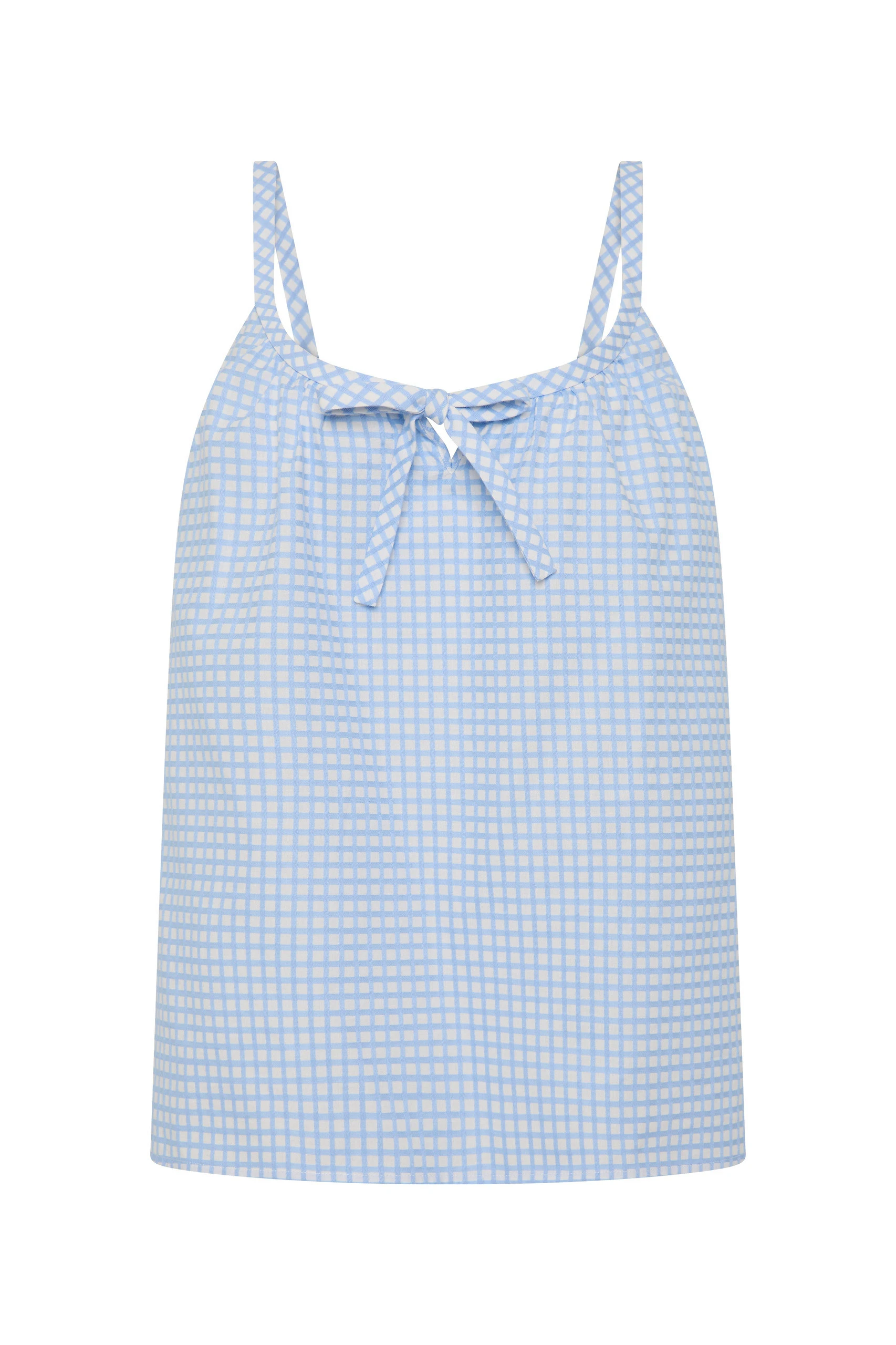 Posse Lila Cami in Blue Gingham Posse Lila Cami in Blue Gingham | Camisoles | Coveti
