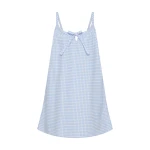 Posse Lila Mini Dress in Blue Gingham | Mini Dresses | Coveti