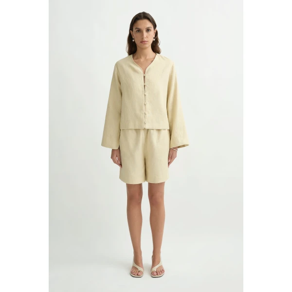 Posse Lucia Short in Biscotti | Shorts | Coveti, view 2
