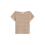 Posse Maeve Baby Tee in Toffee Stripe | T-shirts | Coveti