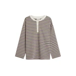 Posse Maeve Long Sleeve Top in Lilac Sage Stripe | Long Sleeve | Coveti