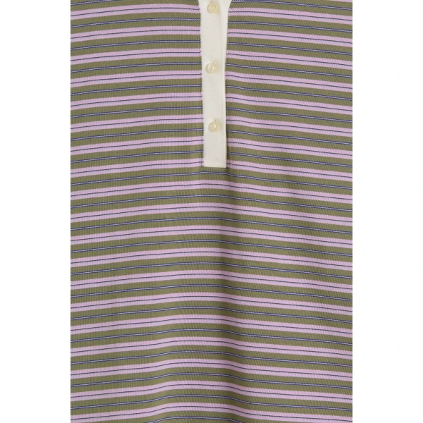 Posse Maeve Long Sleeve Top in Lilac Sage Stripe | Long Sleeve | Coveti, view 6