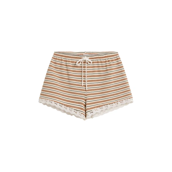 Maeve Short in Toffee Stripe