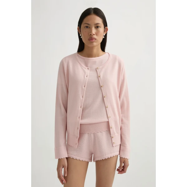 Posse Maisie Cardigan in Soft Pink | Cardigan | Coveti, view 2