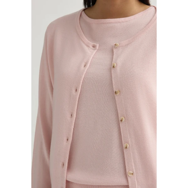 Posse Maisie Cardigan in Soft Pink | Cardigan | Coveti, view 3