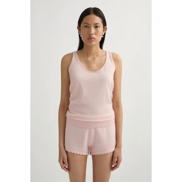 Posse Maisie Tank in Soft Pink | Sleeveless | Coveti, view 2