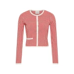 Posse Micah Cardigan in Red Gingham | Cardigan | Coveti