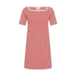 Posse Micah Dress in Red Gingham | Midi Dresses | Coveti