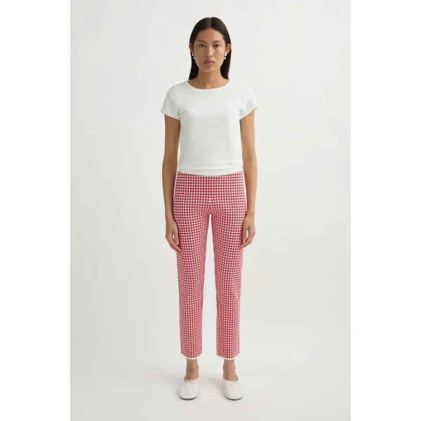Posse Micah Pant in Red Gingham | Pants | Coveti, view 2