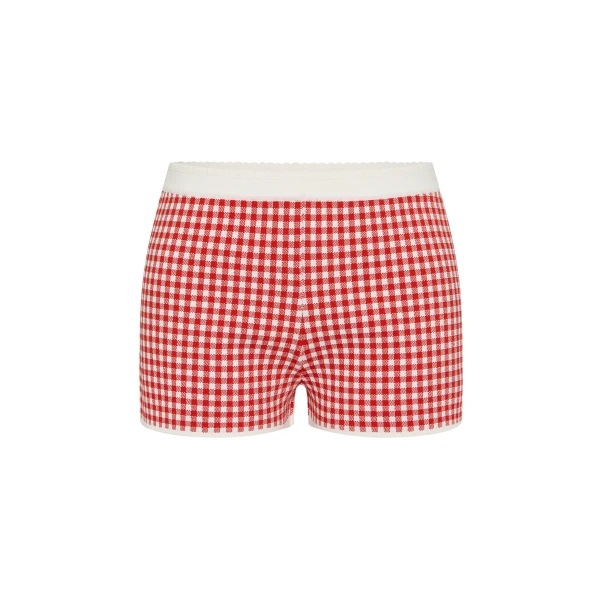 Posse Micah Short in Red Gingham | Shorts | Coveti