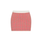 Posse Micah Skirt in Red Gingham | Midi Skirts | Coveti