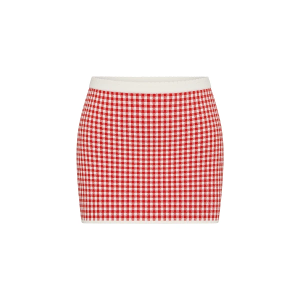 Micah Skirt in Red Gingham