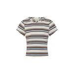 Posse Nadine Tee in Chocolate Multi Stripe | T-shirts | Coveti