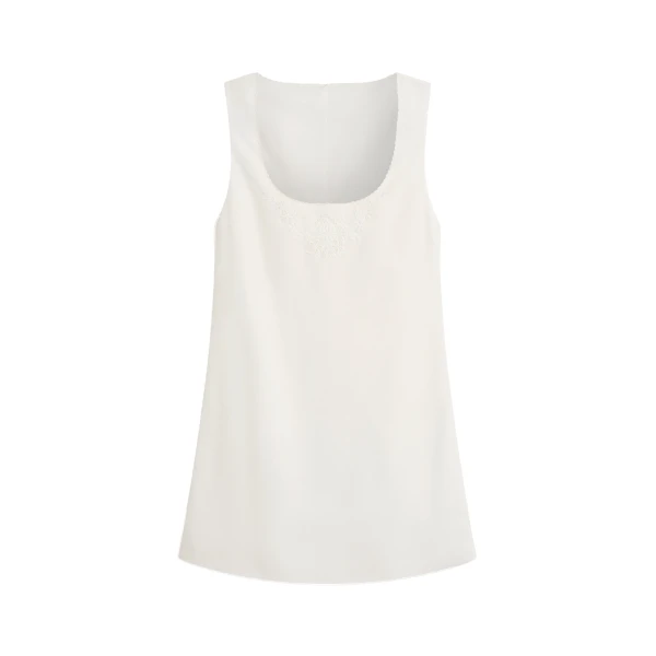 Odette Mini Dress in Cream