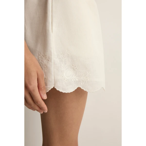 Posse Odette Short in Cream | Shorts | Coveti, view 4