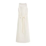 Posse Odette Wrap Dress in Cream | Midi Dresses | Coveti