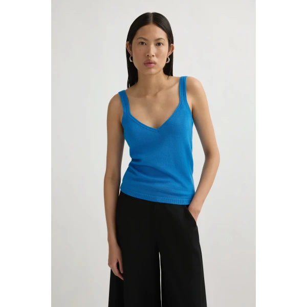 Posse Petra Tank in Bright Blue | Sleeveless | Coveti, view 2