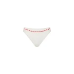 Posse Pia Bottom in Vintage White Red | Bikini | Coveti