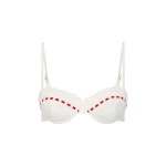 Posse Pia Top in Vintage White Red | Bikini | Coveti