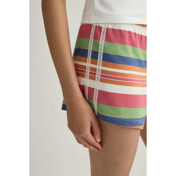 Posse Polly Short in Bayadere Stripe | Shorts | Coveti, view 4