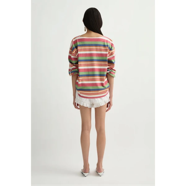 Posse Polly Top in Bayadere Stripe | Tops | Coveti, view 5