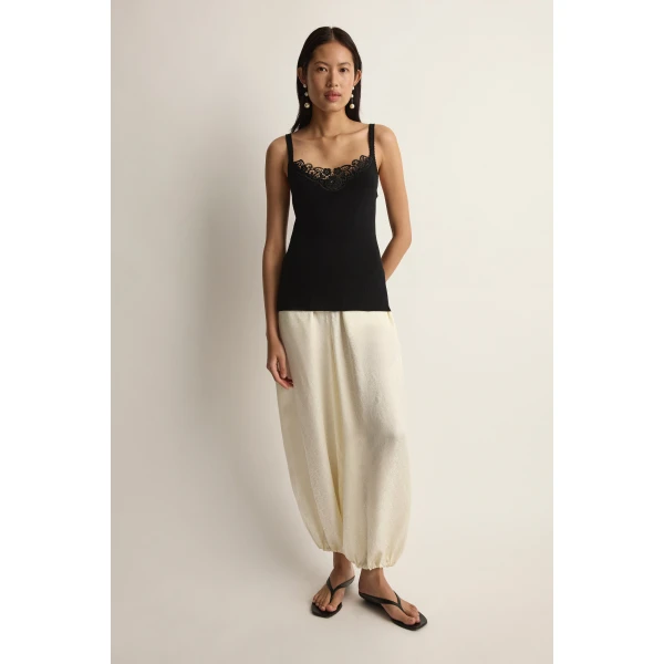 Posse Posy Tank in Black | Sleeveless | Coveti, view 2