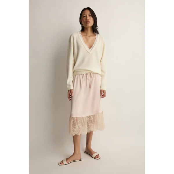 Posse Primrose Sweater in Cloud | Sweaters | Coveti, view 3
