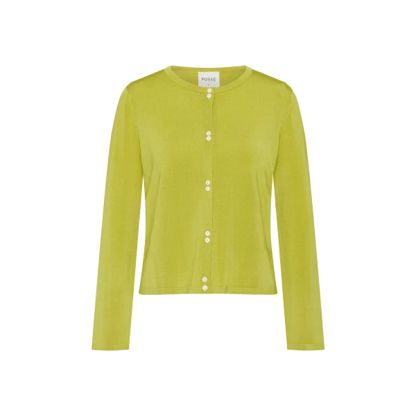 Rae Cardigan in Chartreuse