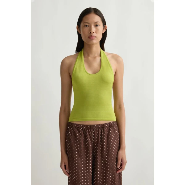 Posse Rae Tank in Chartreuse | Sleeveless | Coveti, view 2