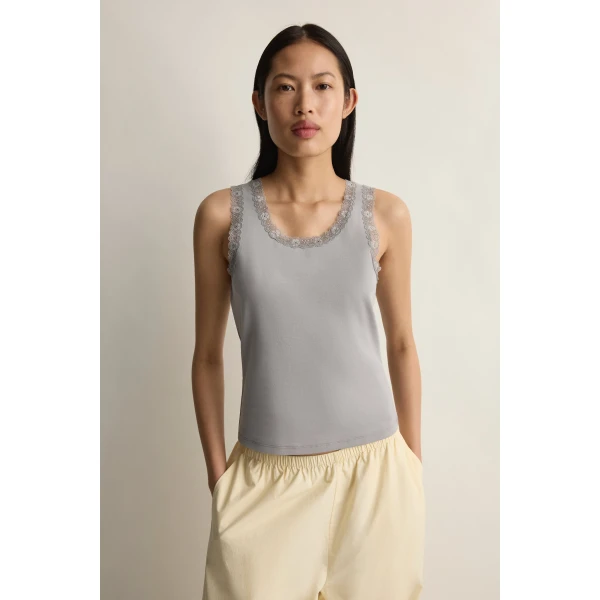 Posse Roberta Tank in Grey | Sweaters | Coveti, view 2