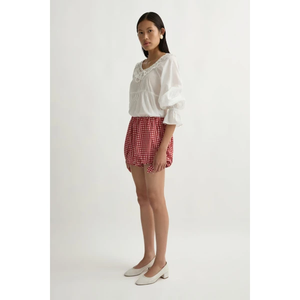 Posse Rosie Short in Rose Gingham | Shorts | Coveti, view 4