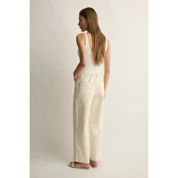 Posse Ryder Pant in Cream | Pants | Coveti, view 4
