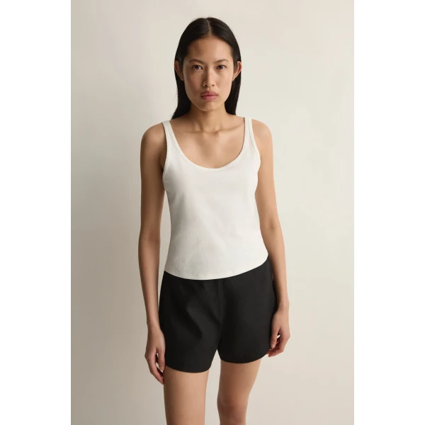 Posse Sable Tank in Vintage White | Sleeveless | Coveti, view 2