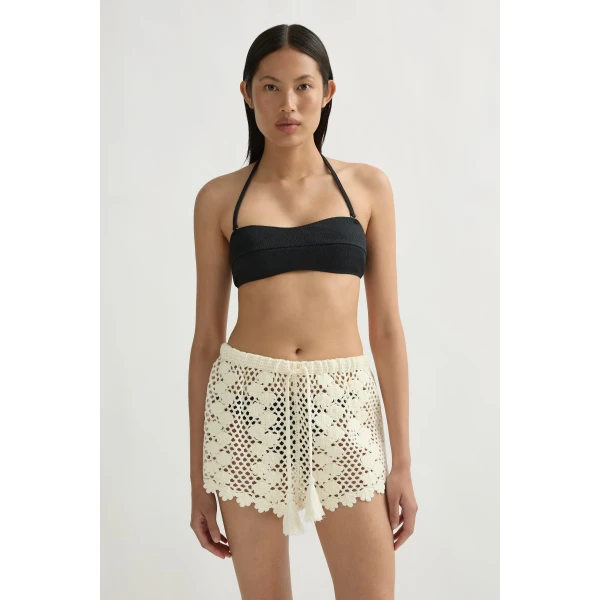 Posse Saskia Short in Ivory | Shorts | Coveti, view 4