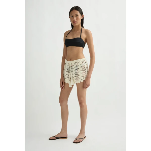 Posse Saskia Short in Ivory | Shorts | Coveti, view 5