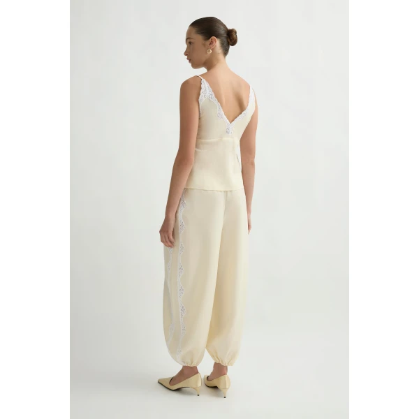 Posse Tabitha Balloon Pant in Buttermilk | Pants | Coveti, view 4