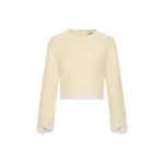 Posse Tabitha Long Sleeve Blouse in Buttermilk | Blouse | Coveti