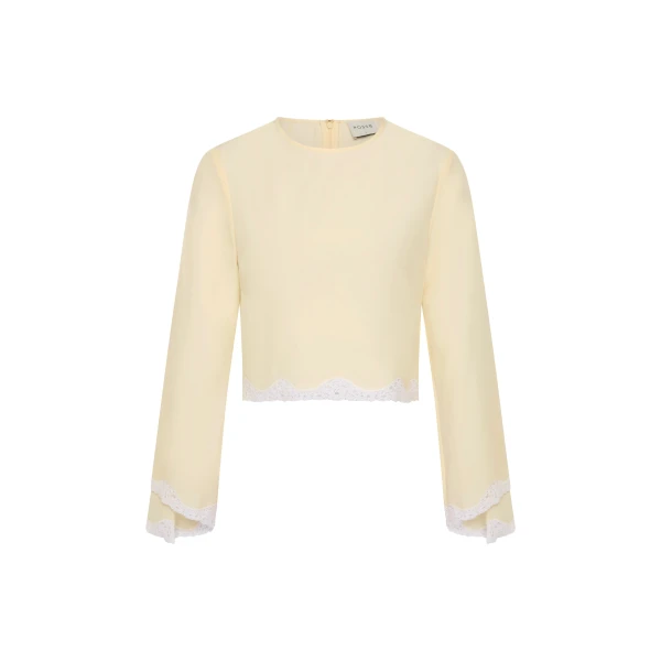 Tabitha Long Sleeve Blouse in Buttermilk