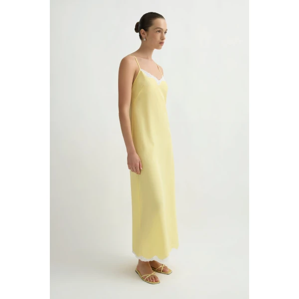 Posse Tabitha Slip Dress in Passion Fruit | Maxi Dresses | Coveti, view 3