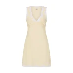 Posse Tabitha Slip Mini Dress in Buttermilk | Mini Dresses | Coveti