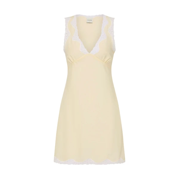 Tabitha Slip Mini Dress in Buttermilk