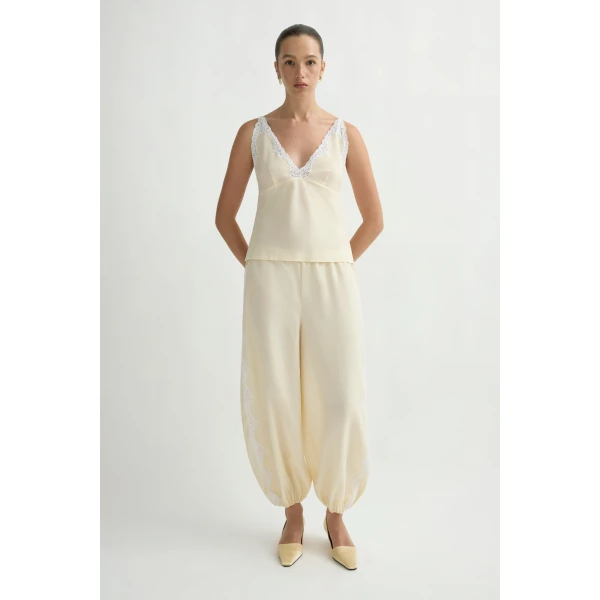 Posse Tabitha Top in Buttermilk | Tops | Coveti, view 3